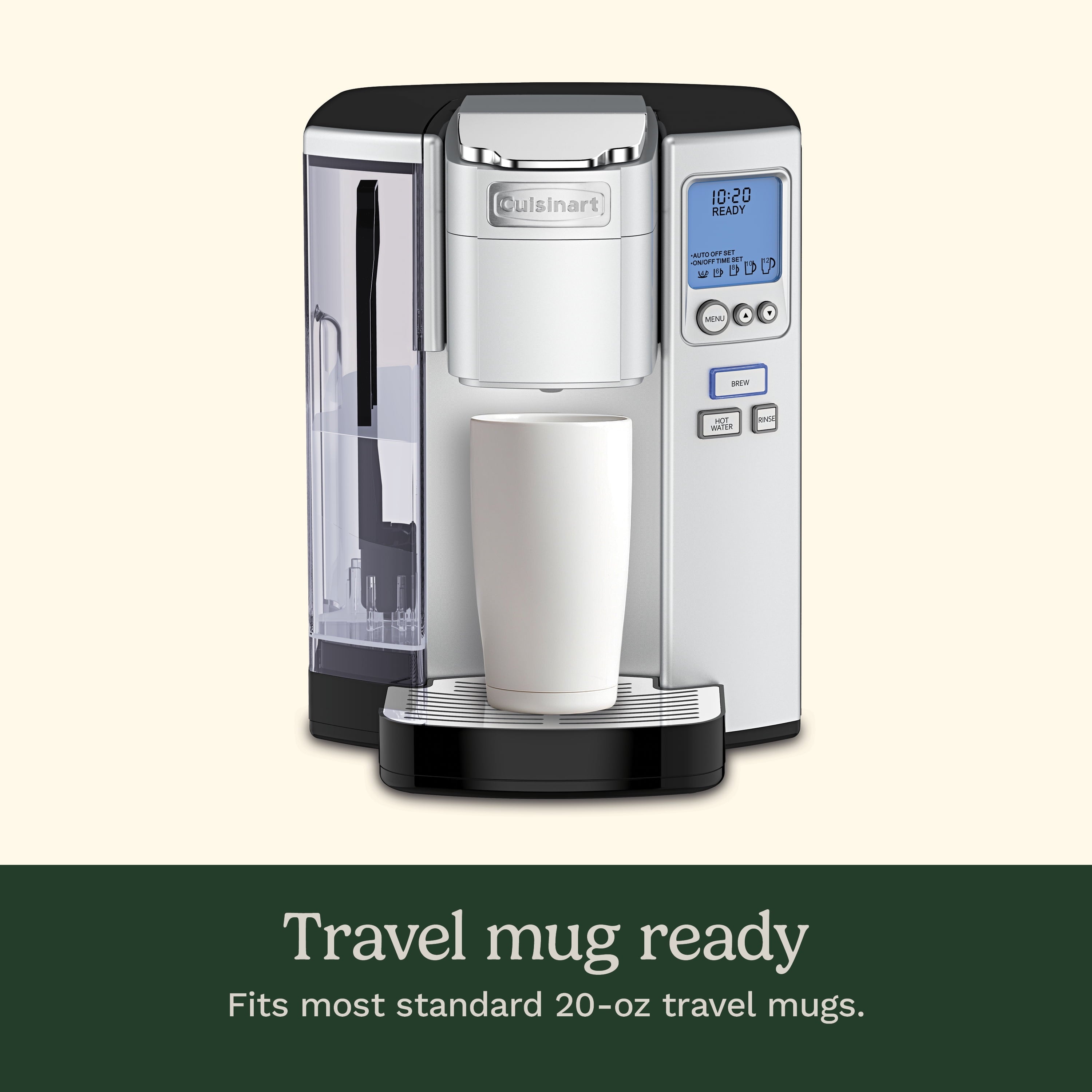 Cuisinart Premium Single Serve Brewer + Hot Water Coffee-Maker Combo