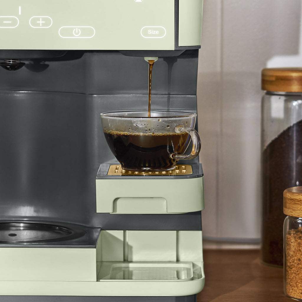 Beautiful Multi-Brew Coffee Maker, 12-Cup and Single-Serve Coffee Machine, Black Sesame by Drew Barrymore