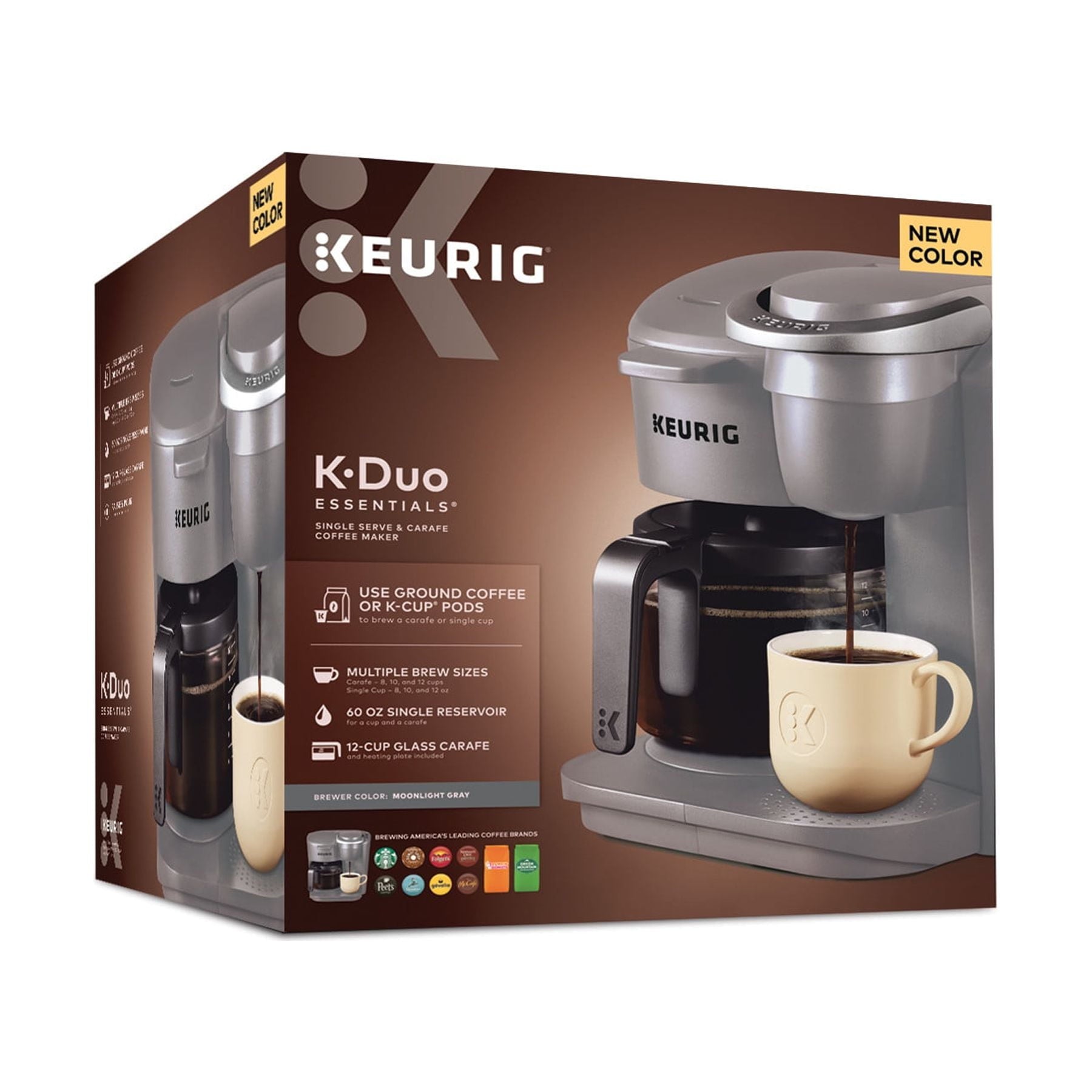 Keurig K-Duo Essentials Moonlight Gray Single-Serve K-Cup Coffee Maker
