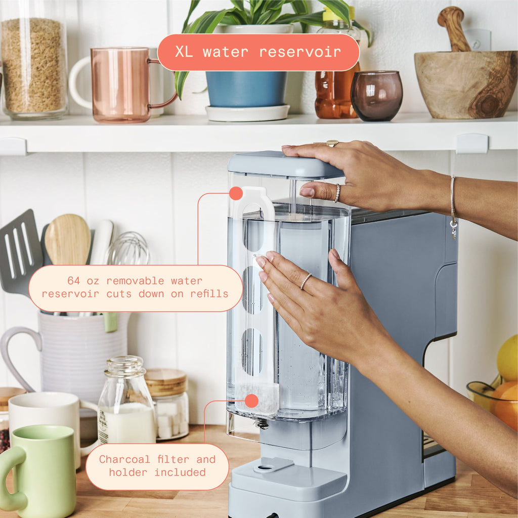 Beautiful Perfect Grind™ Programmable Single Serve Coffee Maker with Build-In Grinder, White Icing by Drew Barrymore