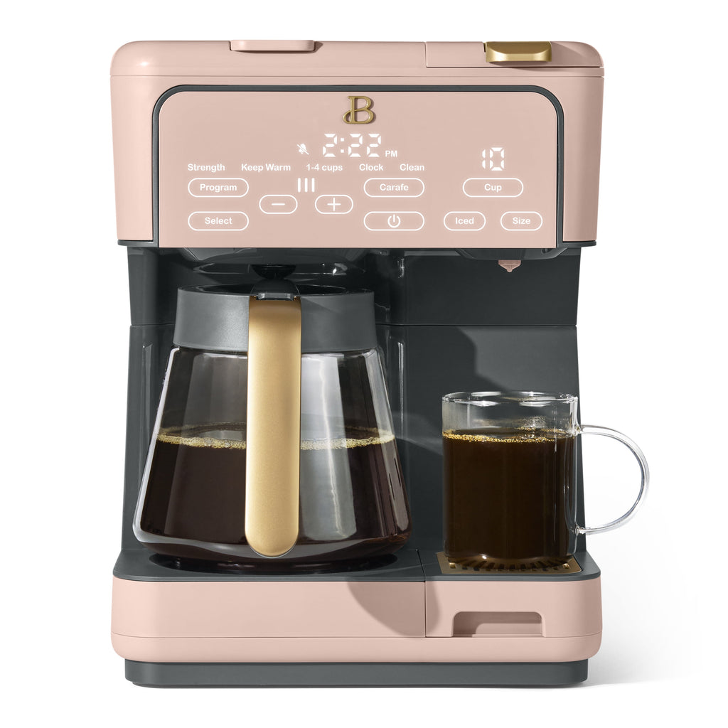 Beautiful Multi-Brew Coffee Maker, 12-Cup and Single-Serve Coffee Machine, Black Sesame by Drew Barrymore