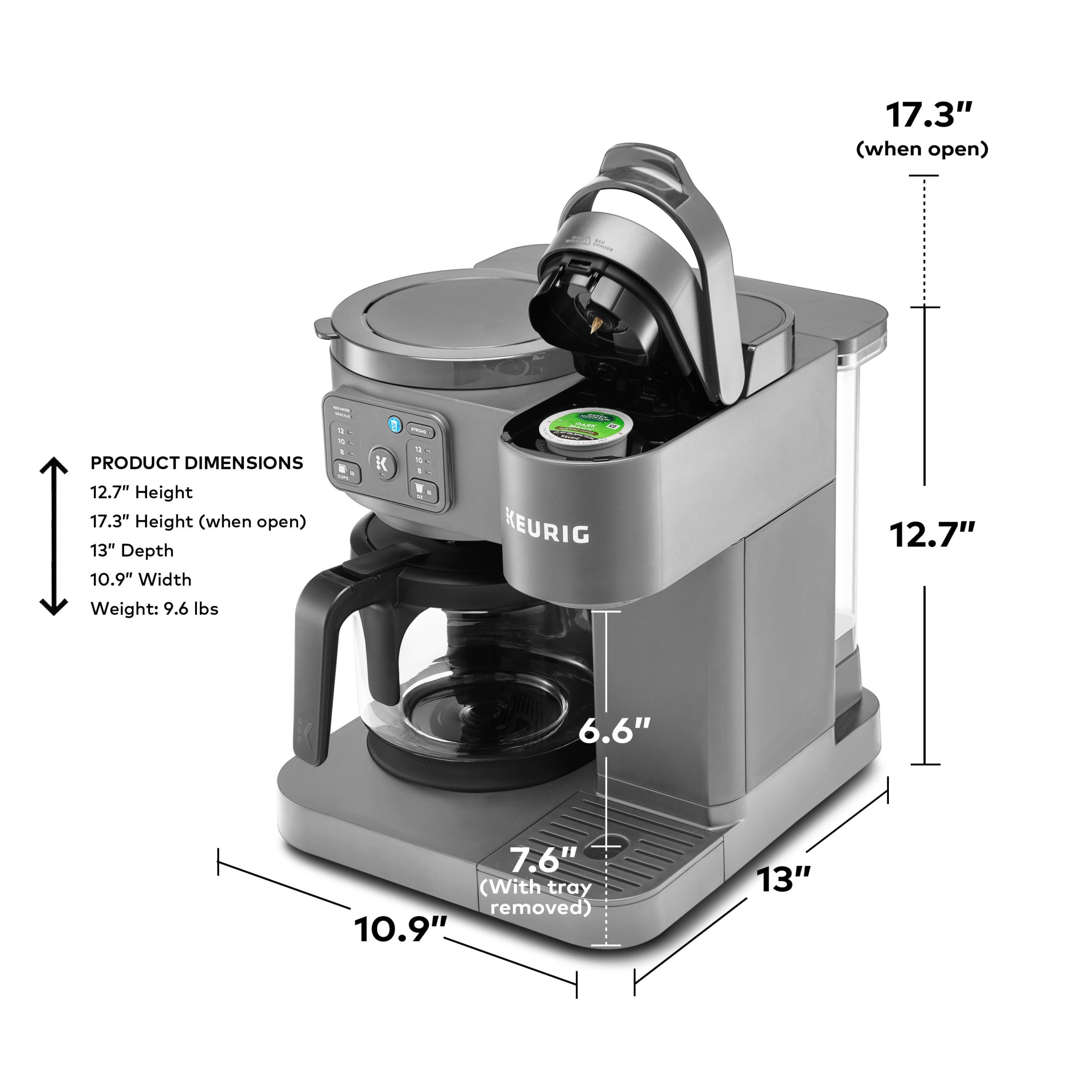 Keurig K-Duo Essentials Hot & Iced Single Serve K-Cup Pod & Carafe Coffee Maker, Gen 2