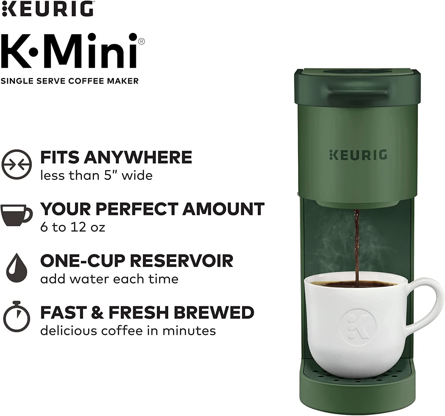 Keurig K-Mini Single Serve Coffee Maker, Oasis