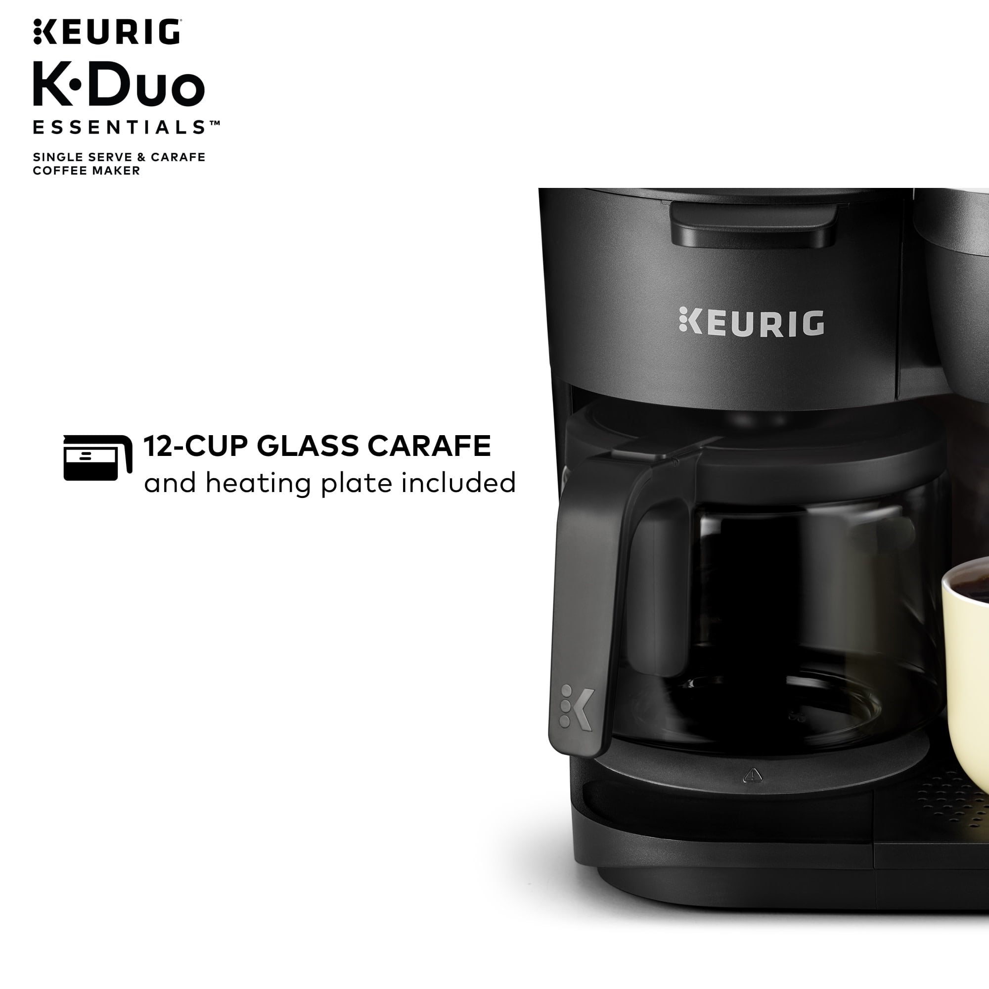 Keurig K-Duo Essentials Moonlight Gray Single-Serve K-Cup Coffee Maker