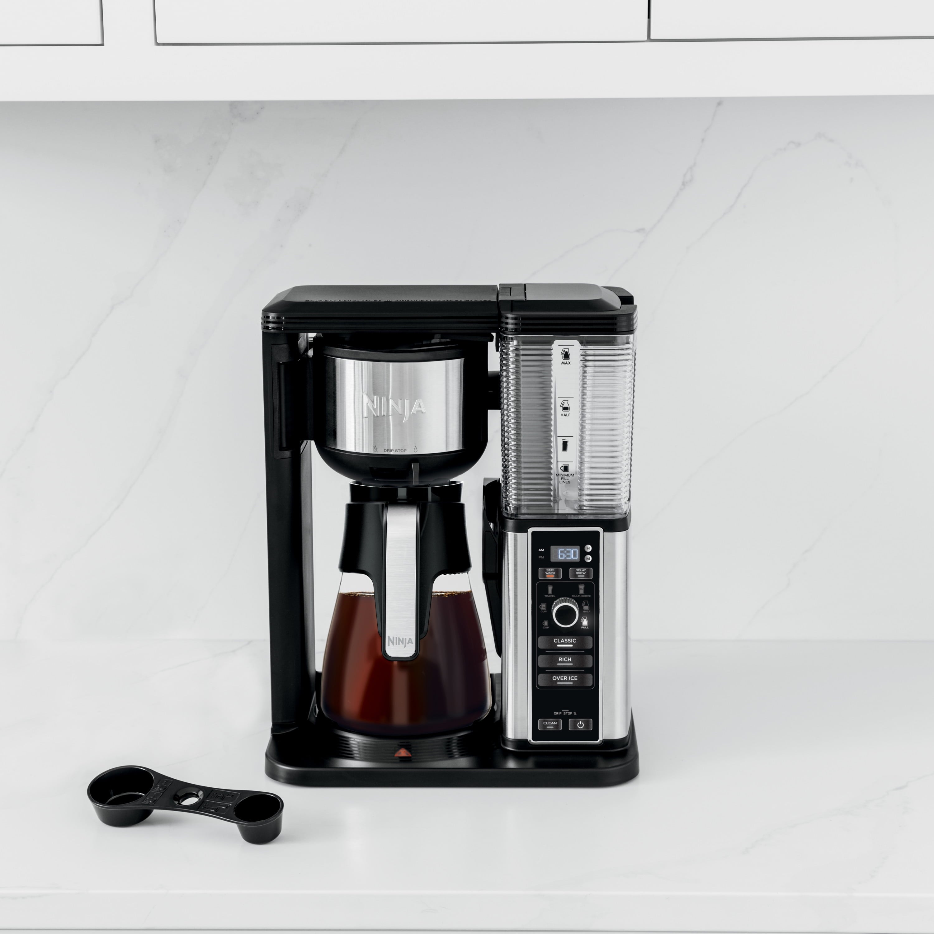 Ninja Hot & Iced 10-Cup Drip Coffee Maker, 4 Brew Styles, Rapid Cold Brew, CM360WM, Black