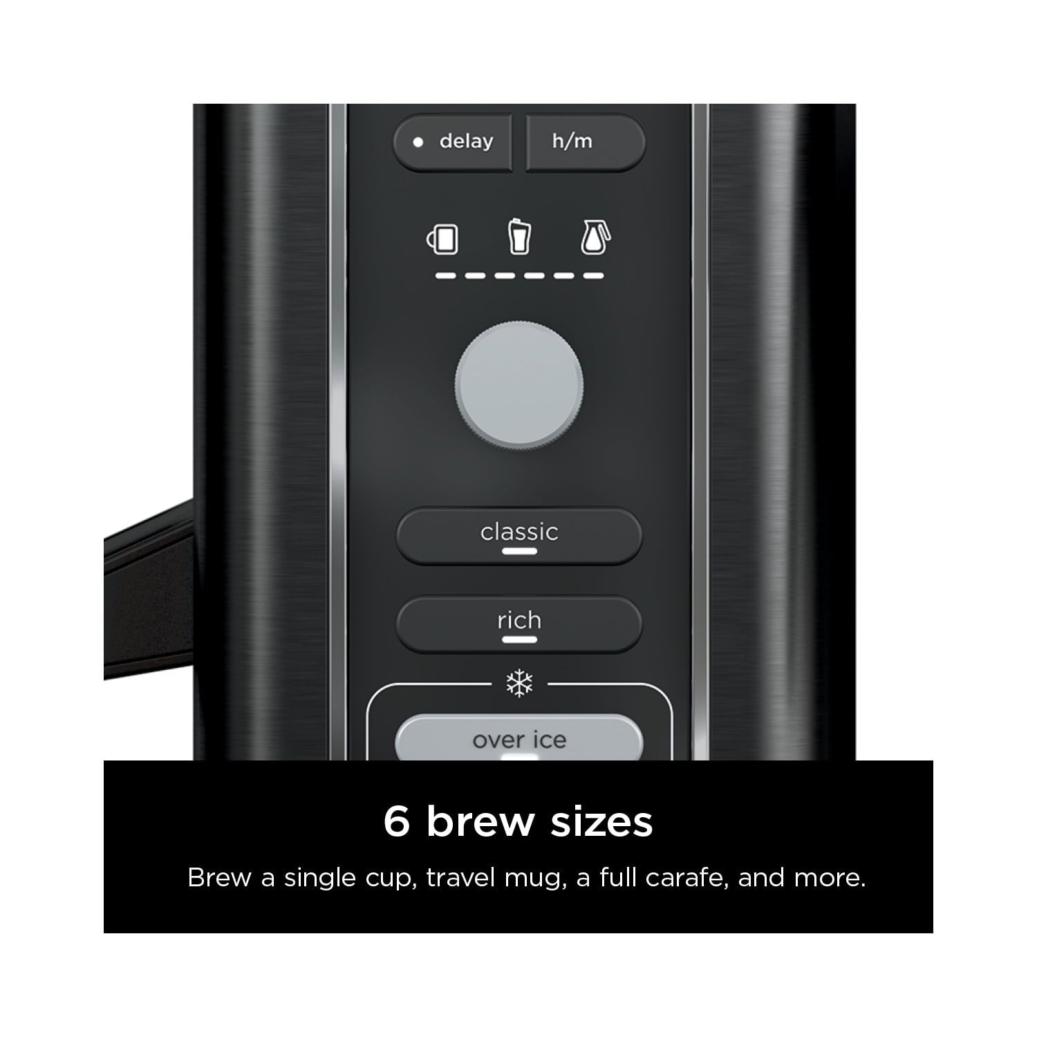 Ninja Hot & Iced 10-Cup Drip Coffee Maker, 4 Brew Styles, Rapid Cold Brew, CM360WM, Black
