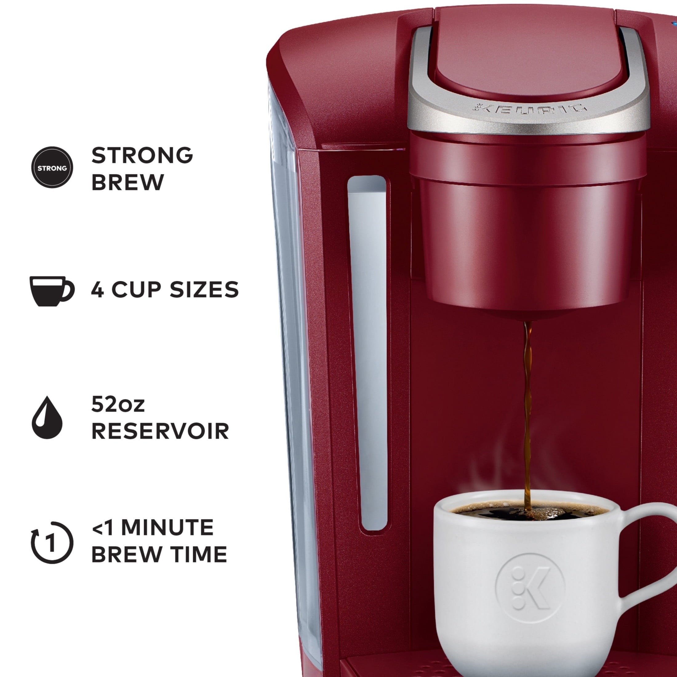 Keurig K-Select Single-Serve K-Cup Pod Coffee Maker, Matte Navy