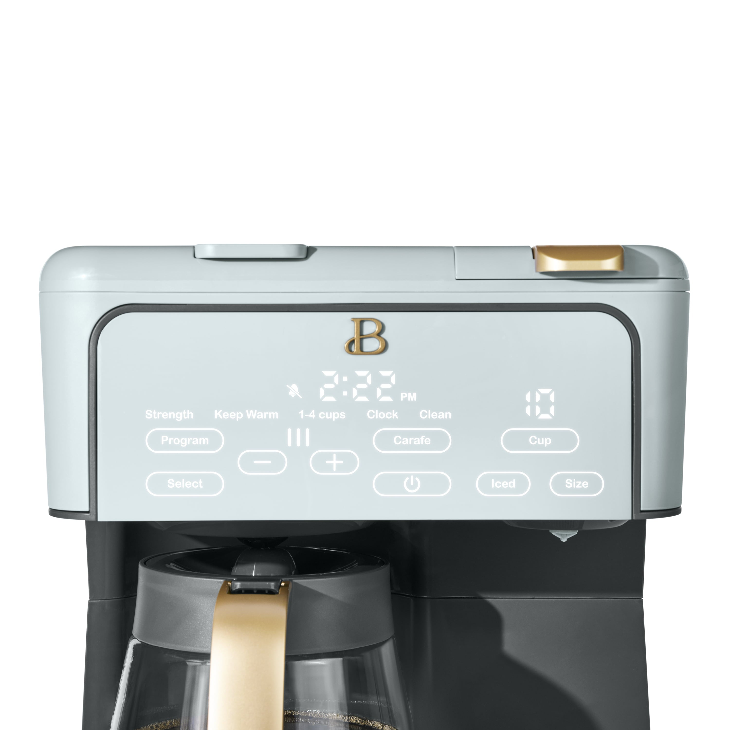 Beautiful Multi-Brew Coffee Maker, 12-Cup and Single-Serve Coffee Machine, Black Sesame by Drew Barrymore