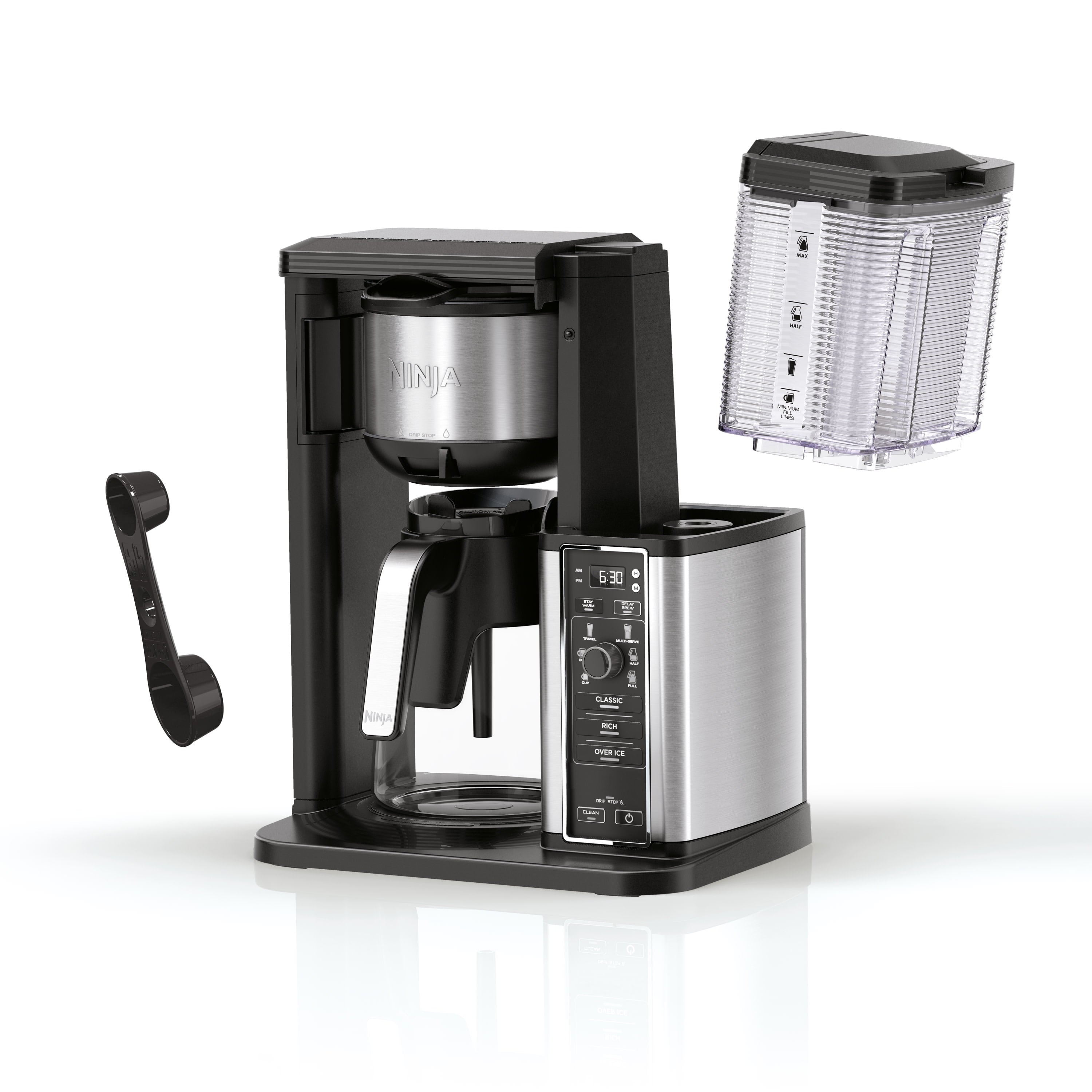 Ninja Hot & Iced 10-Cup Drip Coffee Maker, 4 Brew Styles, Rapid Cold Brew, CM360WM, Black