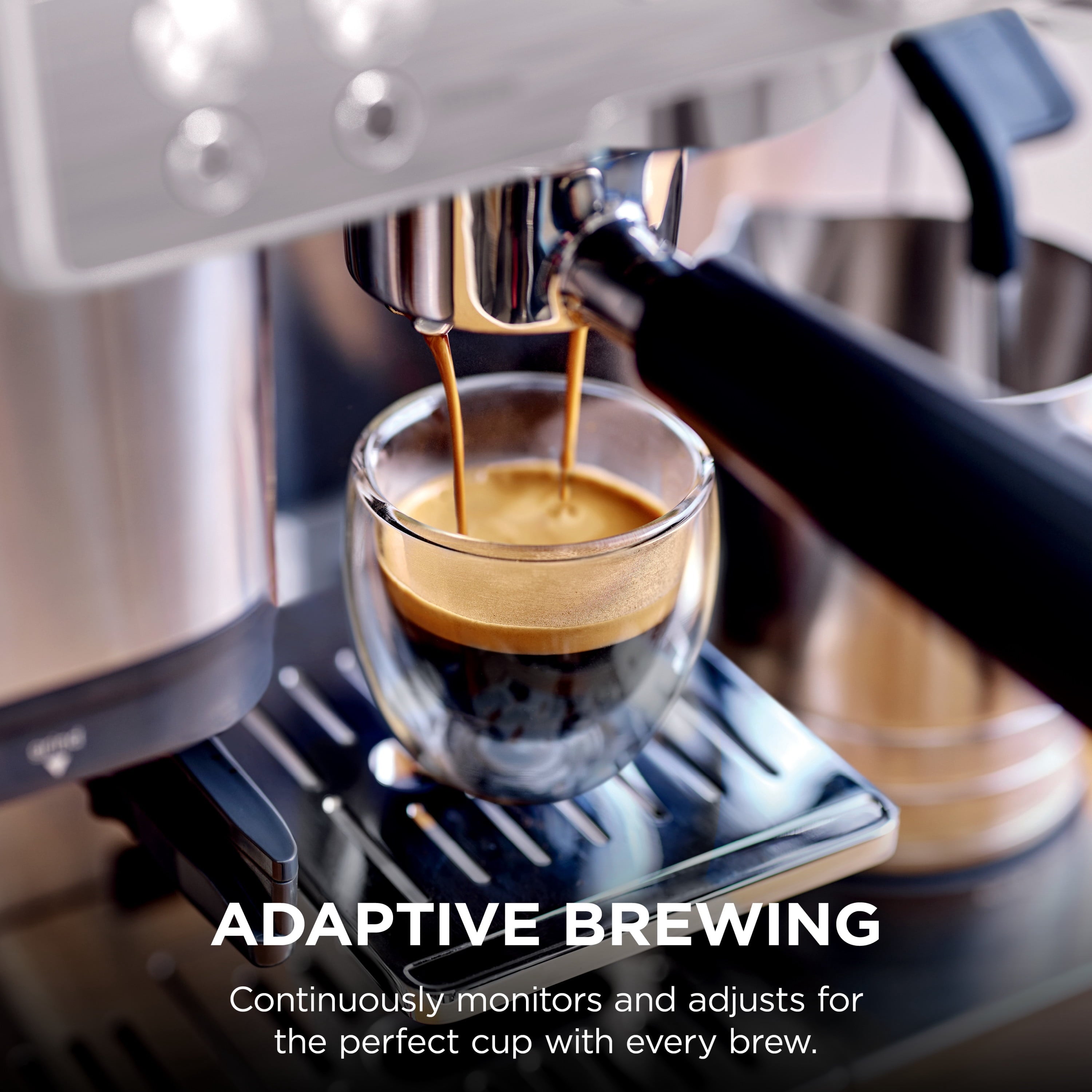 Ninja Luxe Café Premier Espresso Machine & Drip Coffee Maker, Rapid Cold Brew, Integrated Grinder, Assisted Tamper, Hands-Free Frother for Cappuccinos, Dairy or Non-Dairy, ES600 Stainless Steel