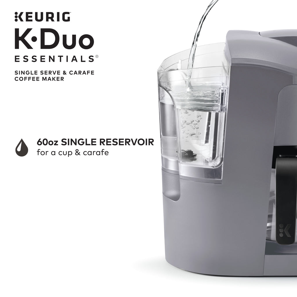 Keurig K-Duo Essentials Moonlight Gray Single-Serve K-Cup Coffee Maker