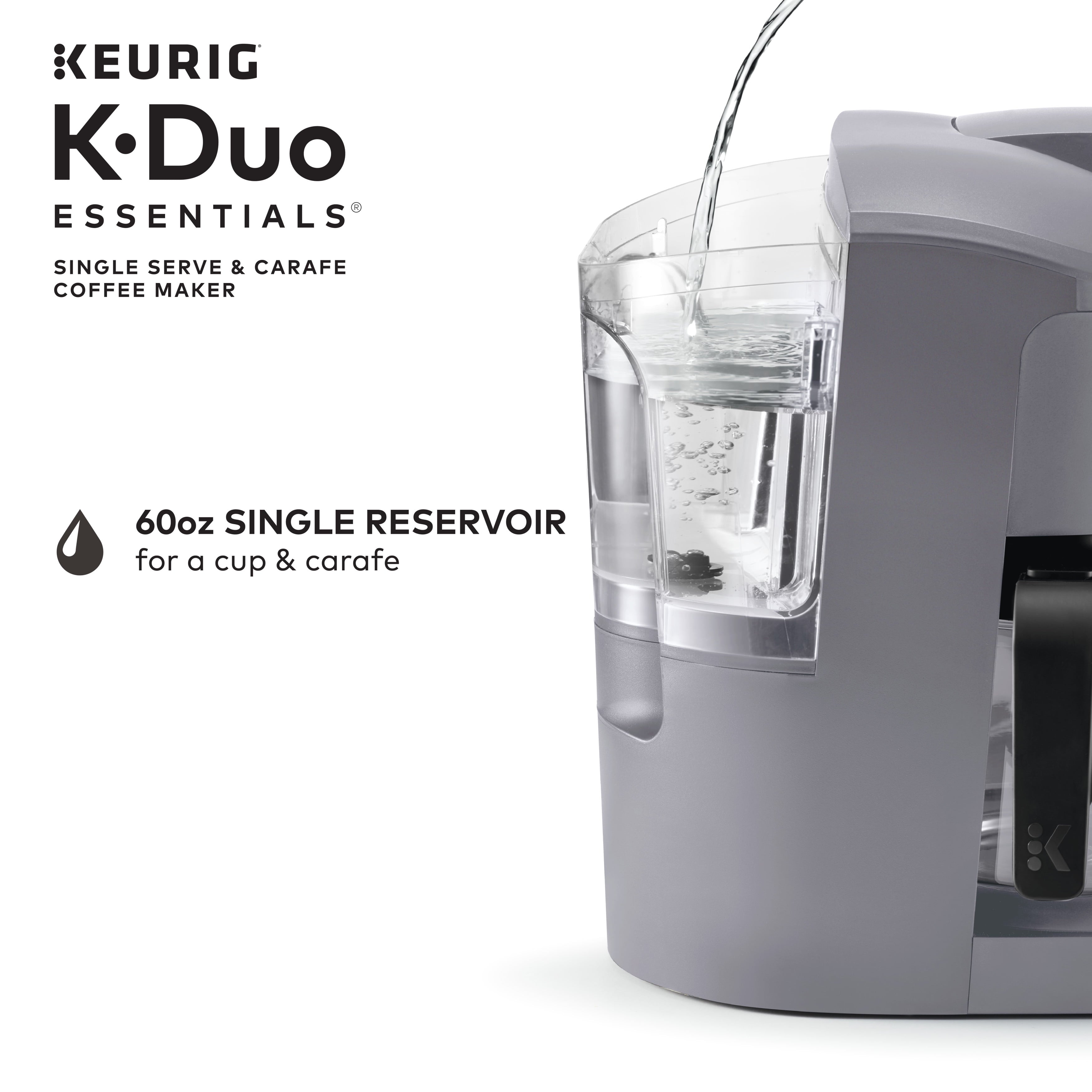Keurig K-Duo Essentials Moonlight Gray Single-Serve K-Cup Coffee Maker