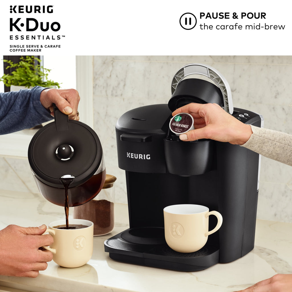 Keurig K-Duo Essentials Moonlight Gray Single-Serve K-Cup Coffee Maker