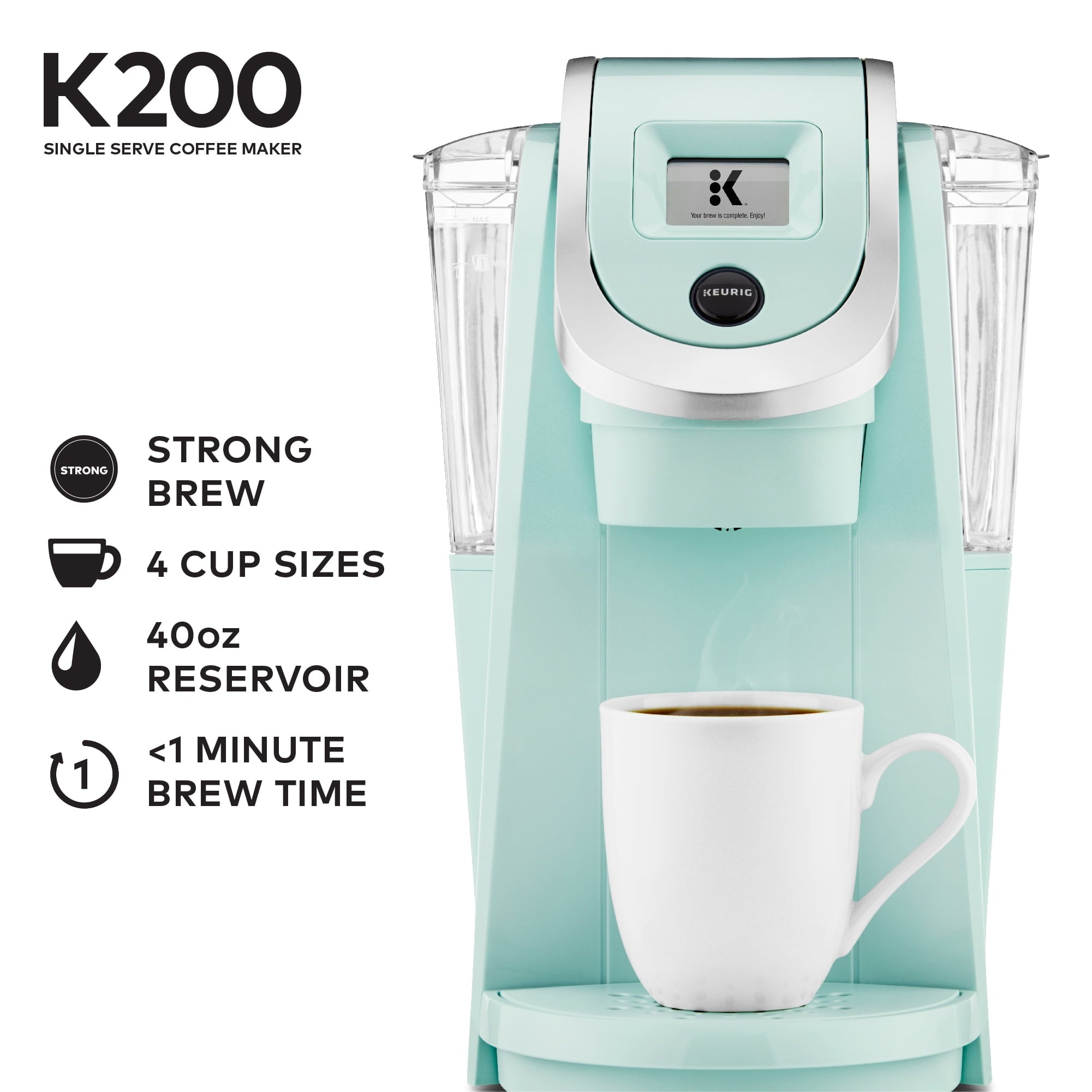 Keurig K200 Single-Serve K-Cup Pod Coffee Maker, Sandy Pearl