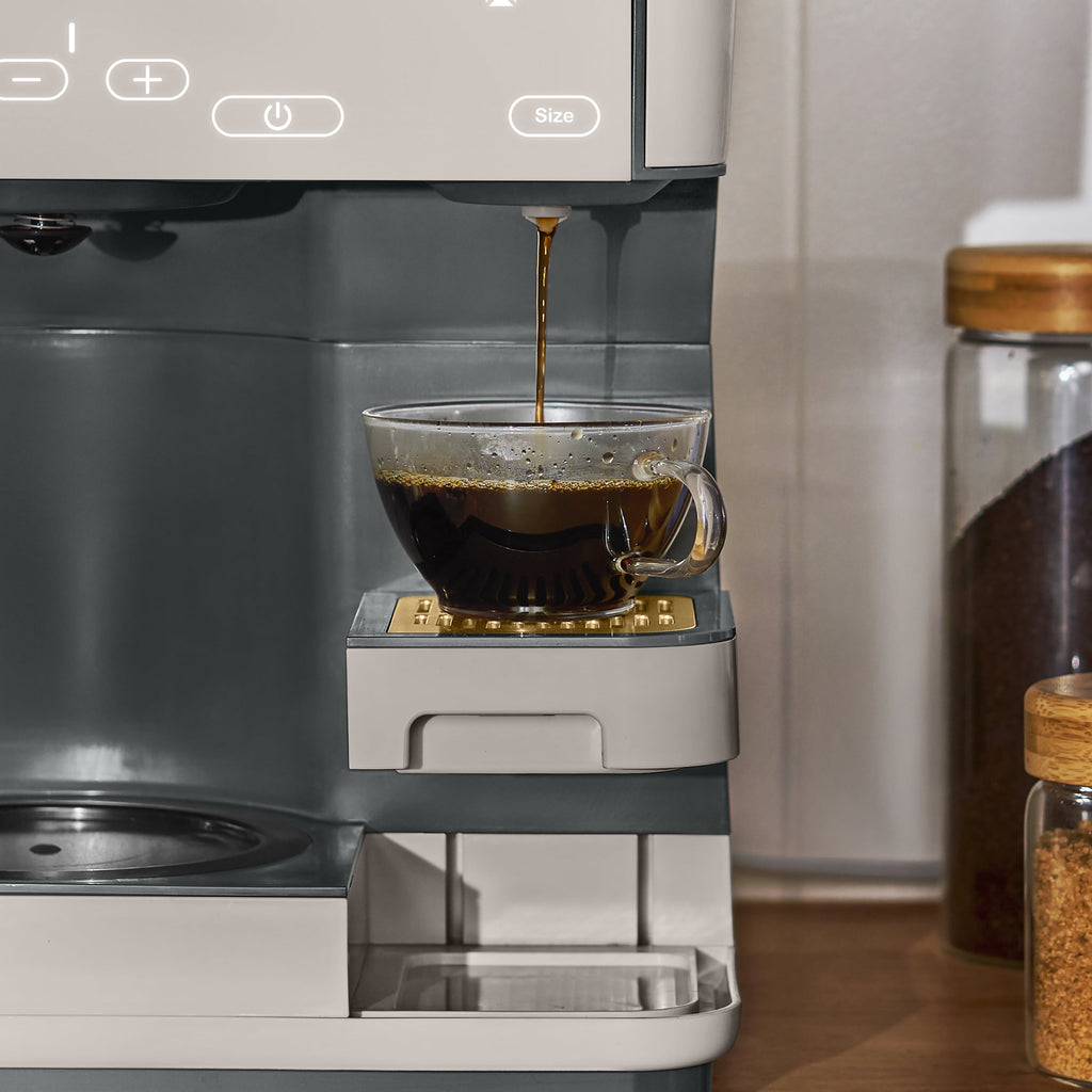Beautiful Multi-Brew Coffee Maker, 12-Cup and Single-Serve Coffee Machine, Black Sesame by Drew Barrymore