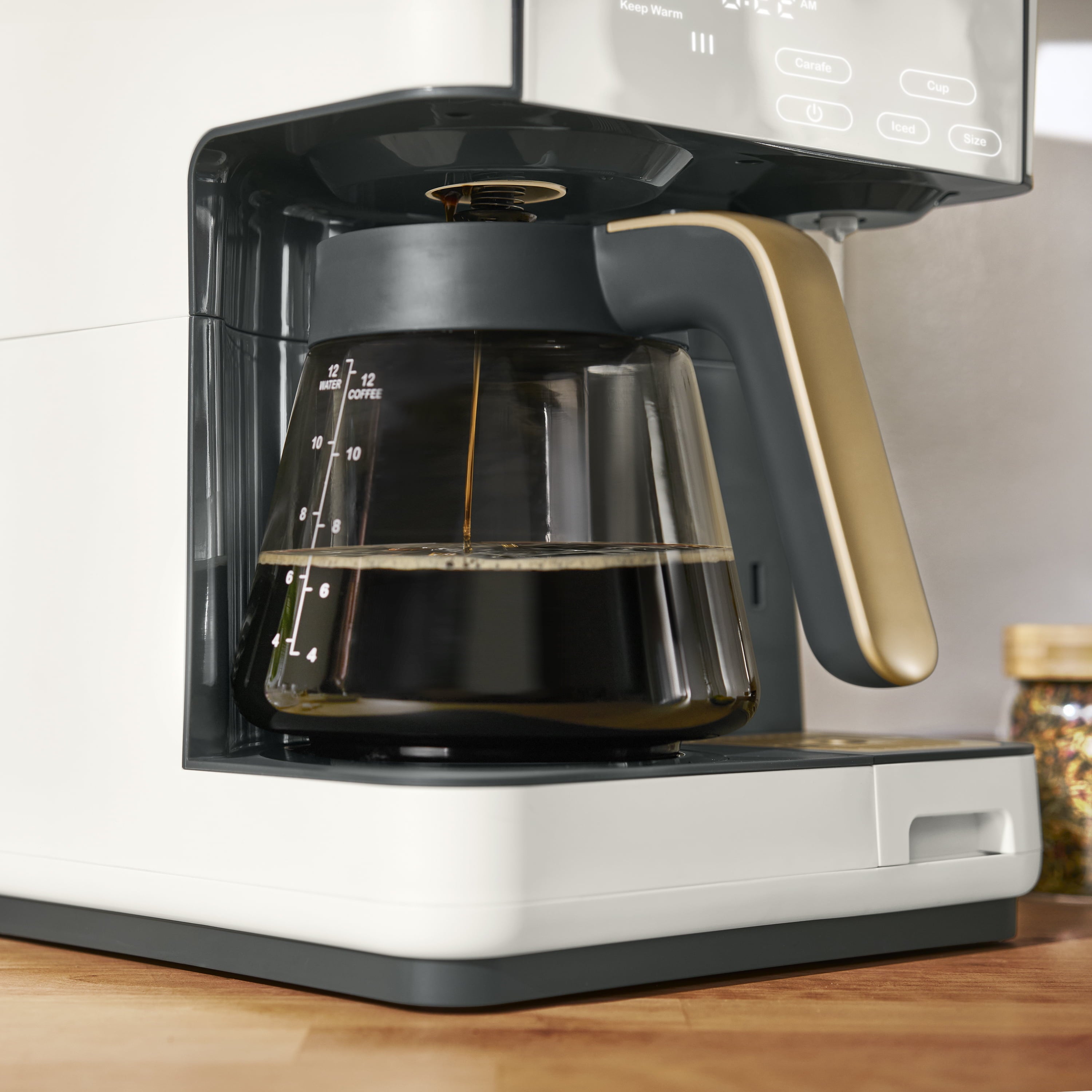 Beautiful Multi-Brew Coffee Maker, 12-Cup and Single-Serve Coffee Machine, Black Sesame by Drew Barrymore