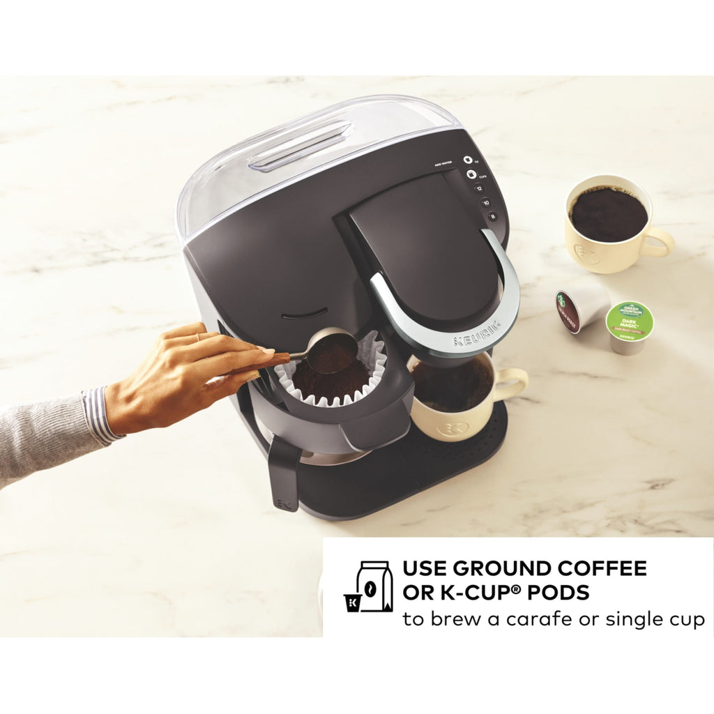 Keurig K-Duo Essentials Moonlight Gray Single-Serve K-Cup Coffee Maker