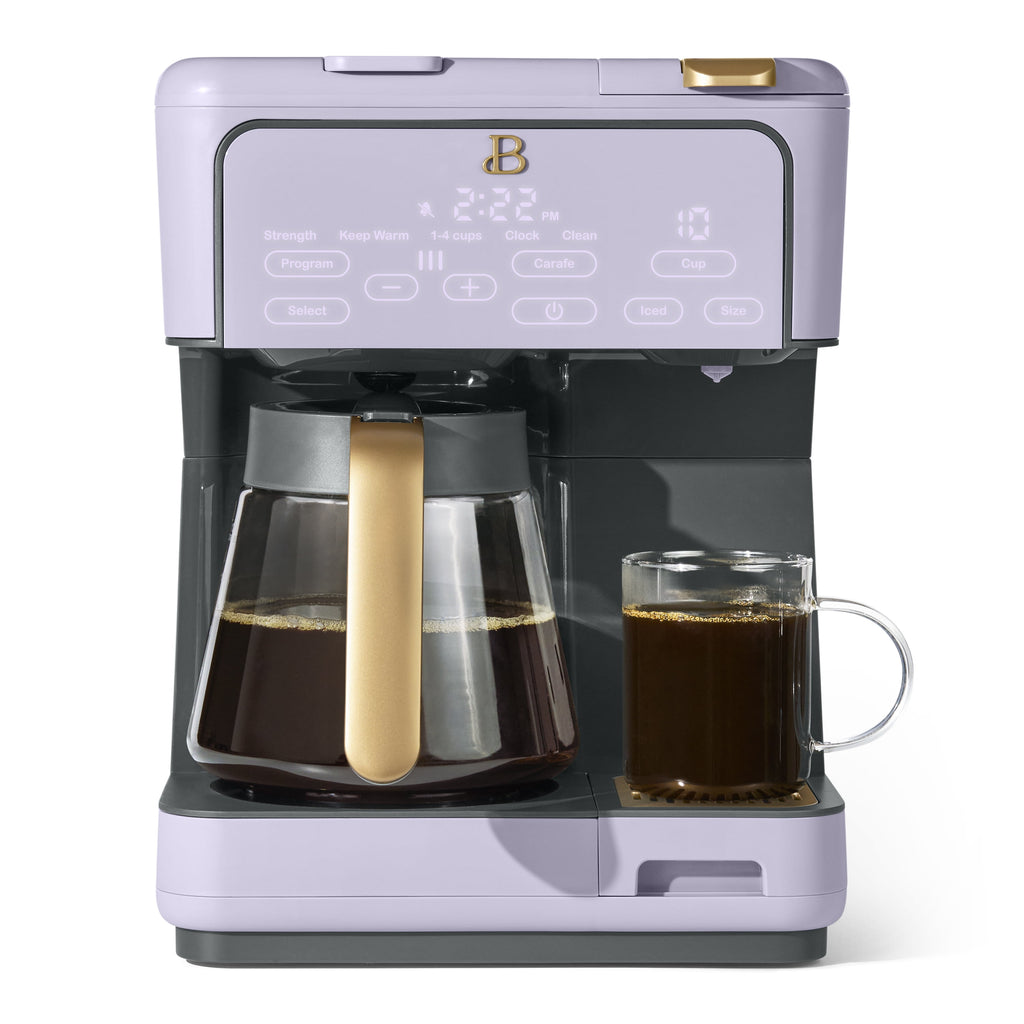 Beautiful Multi-Brew Coffee Maker, 12-Cup and Single-Serve Coffee Machine, Black Sesame by Drew Barrymore