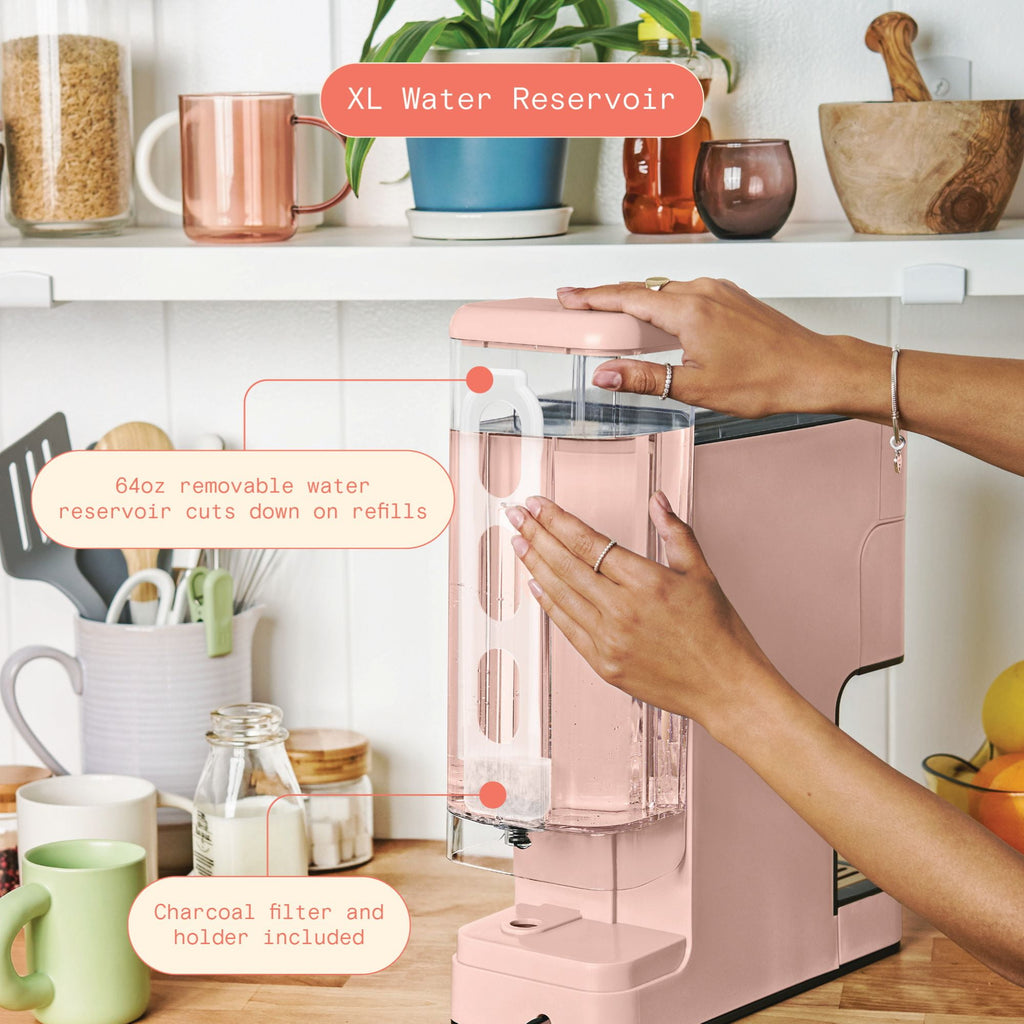 Beautiful Perfect Grind™ Programmable Single Serve Coffee Maker with Build-In Grinder, White Icing by Drew Barrymore