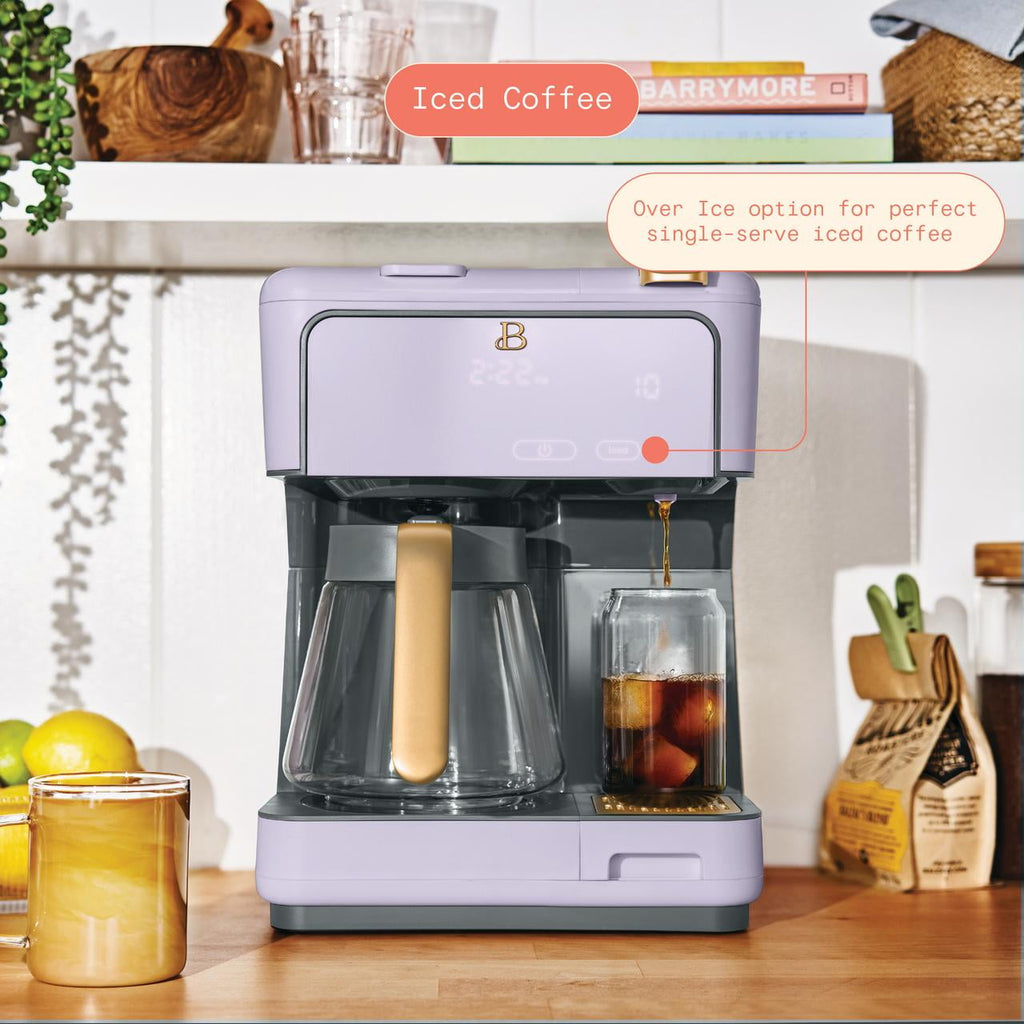 Beautiful Multi-Brew Coffee Maker, 12-Cup and Single-Serve Coffee Machine, Black Sesame by Drew Barrymore