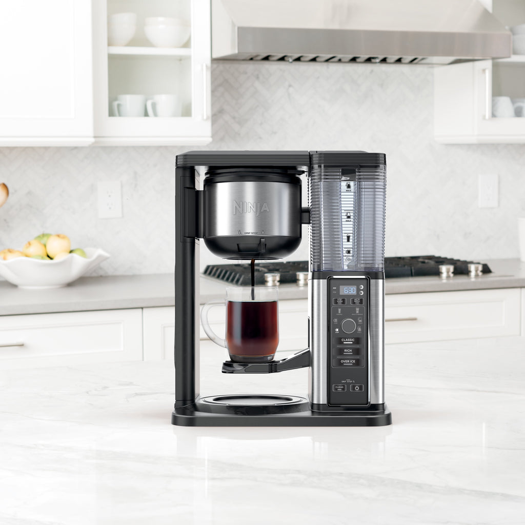 Ninja Hot & Iced 10-Cup Drip Coffee Maker, 4 Brew Styles, Rapid Cold Brew, CM360WM, Black