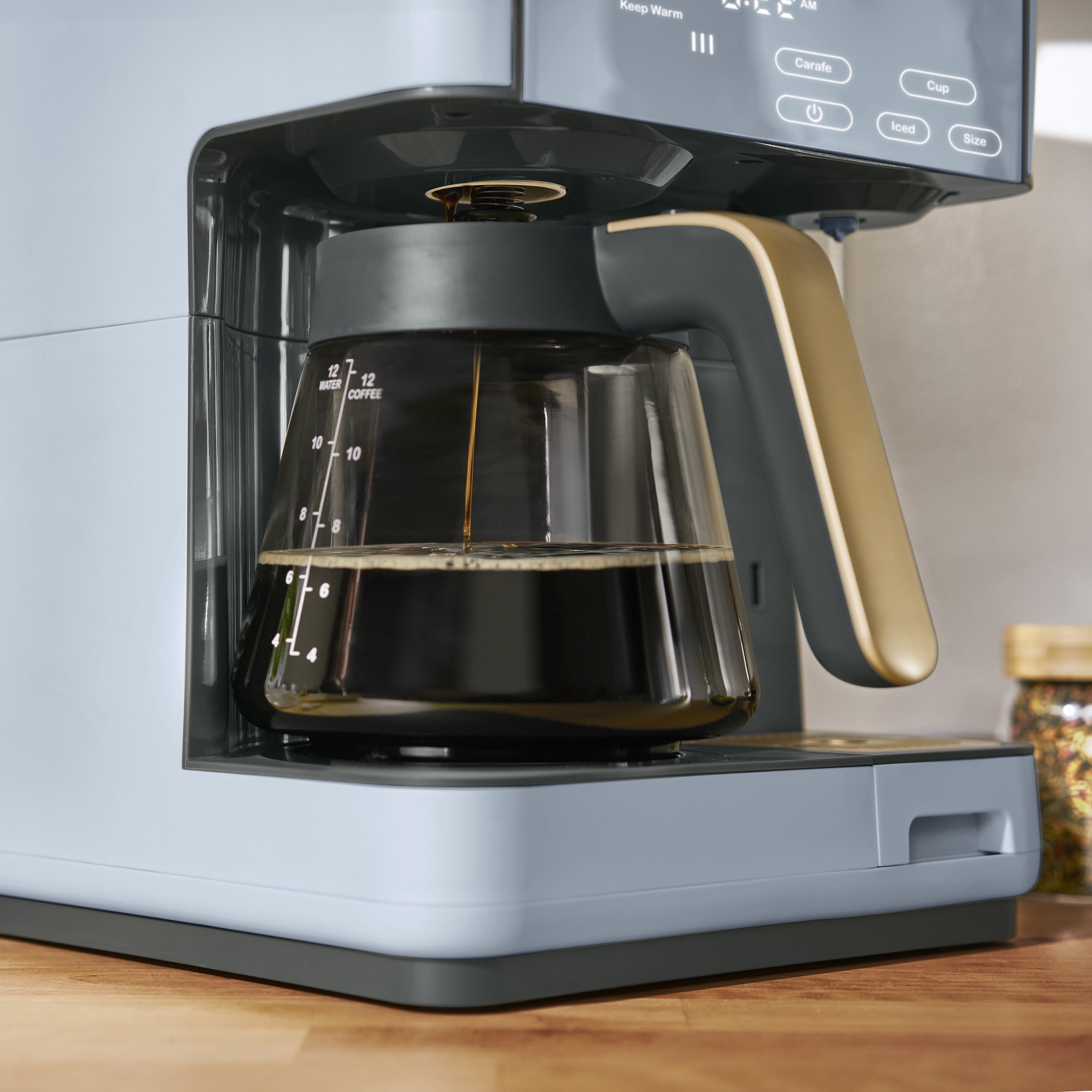 Beautiful Multi-Brew Coffee Maker, 12-Cup and Single-Serve Coffee Machine, Black Sesame by Drew Barrymore