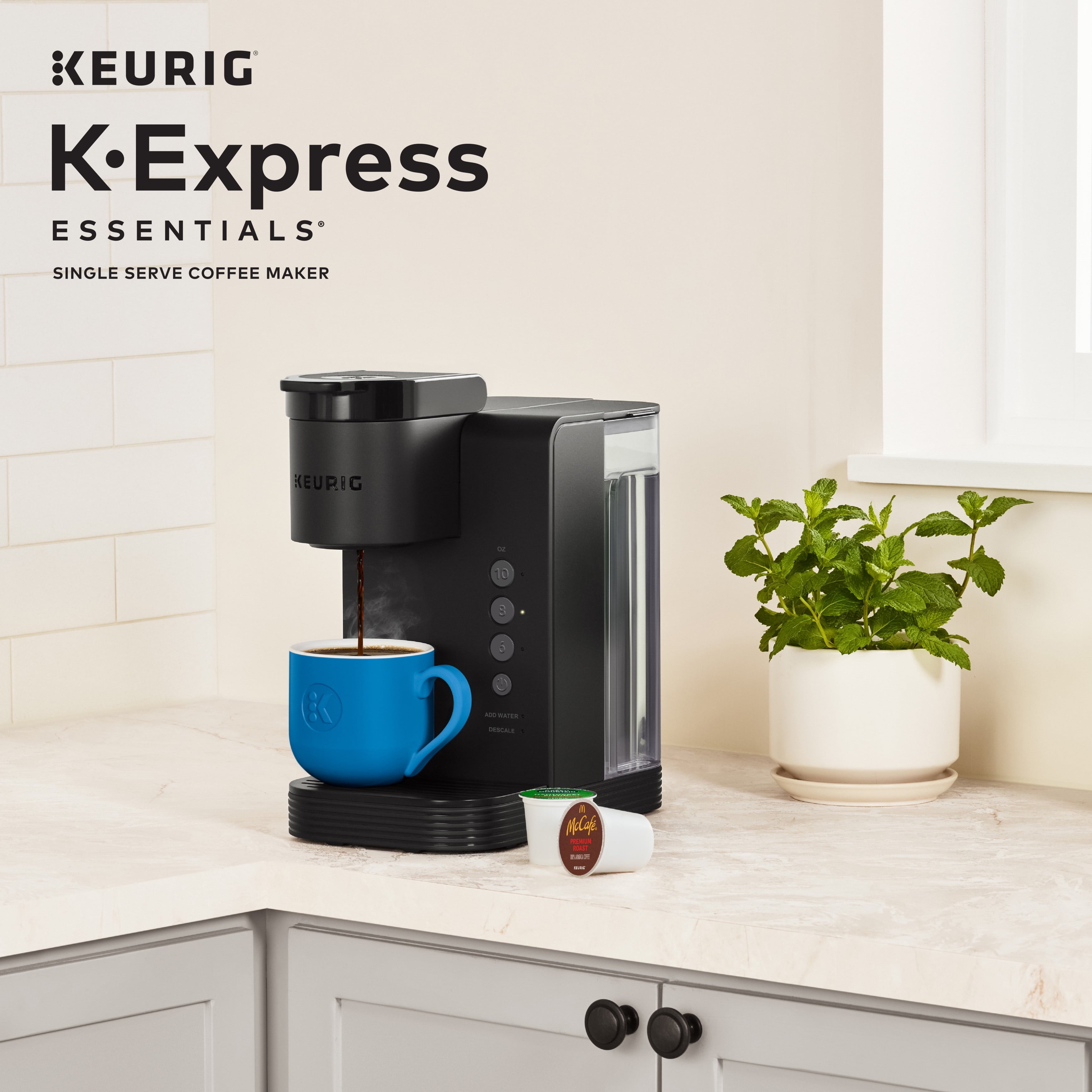 Keurig K-Express Essentials Single Serve K-Cup Pod Coffee Maker, Black