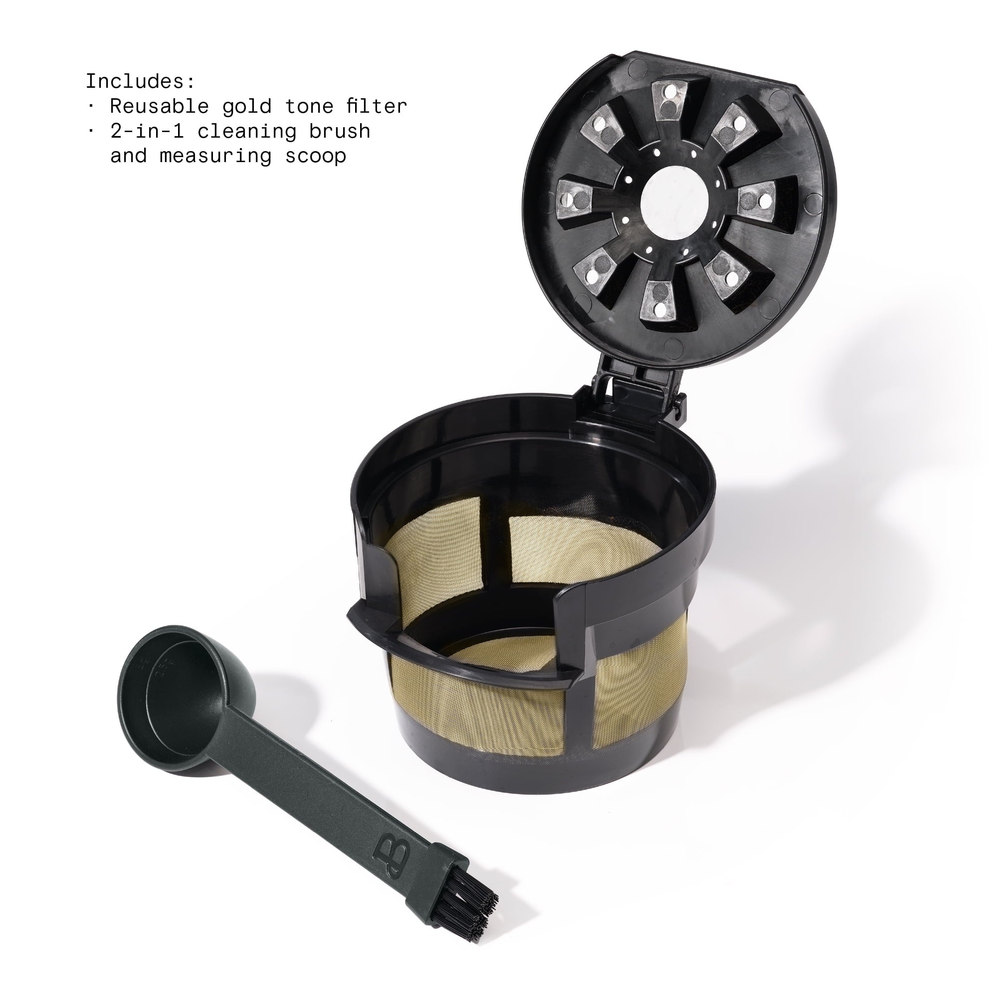 Beautiful Perfect Grind™ Programmable Single Serve Coffee Maker with Build-In Grinder, White Icing by Drew Barrymore