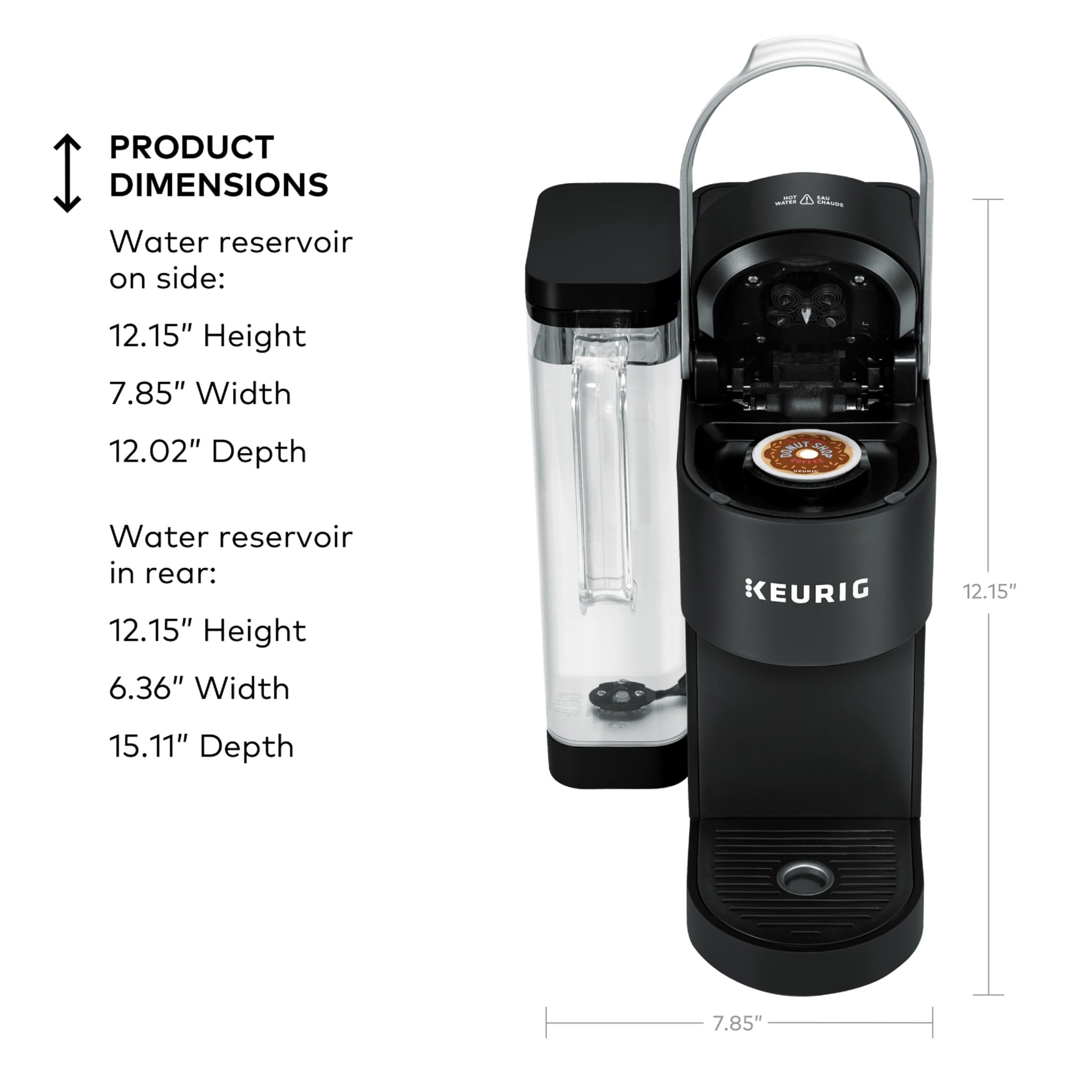 Keurig K-Supreme Black Single-Serve K-Cup Pod Coffee Maker