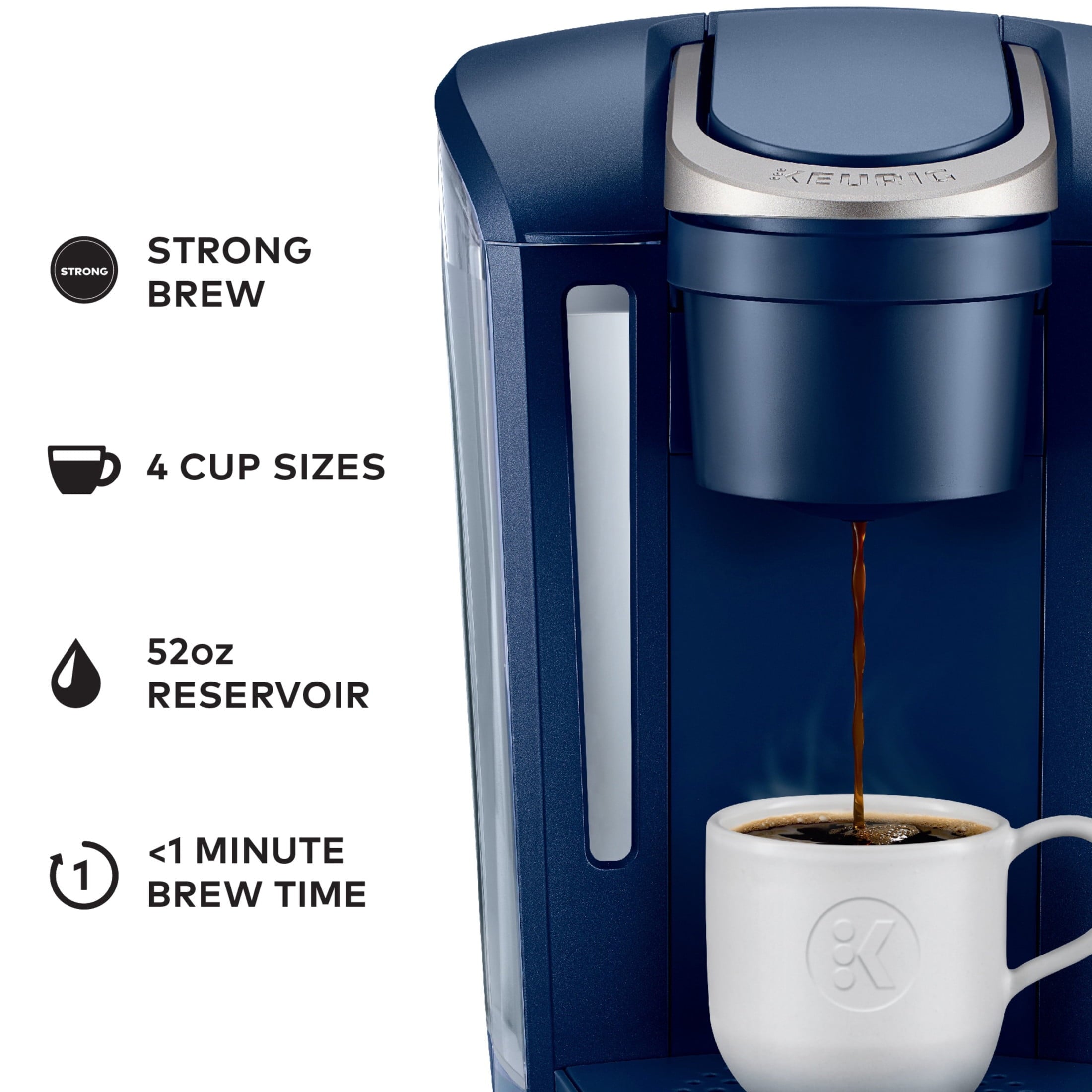 Keurig K-Select Single-Serve K-Cup Pod Coffee Maker, Matte Navy