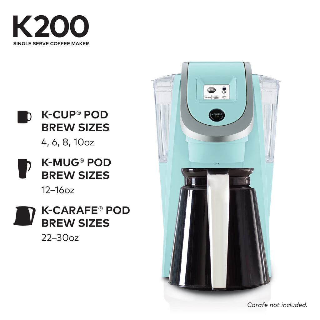Keurig K200 Single-Serve K-Cup Pod Coffee Maker, Sandy Pearl