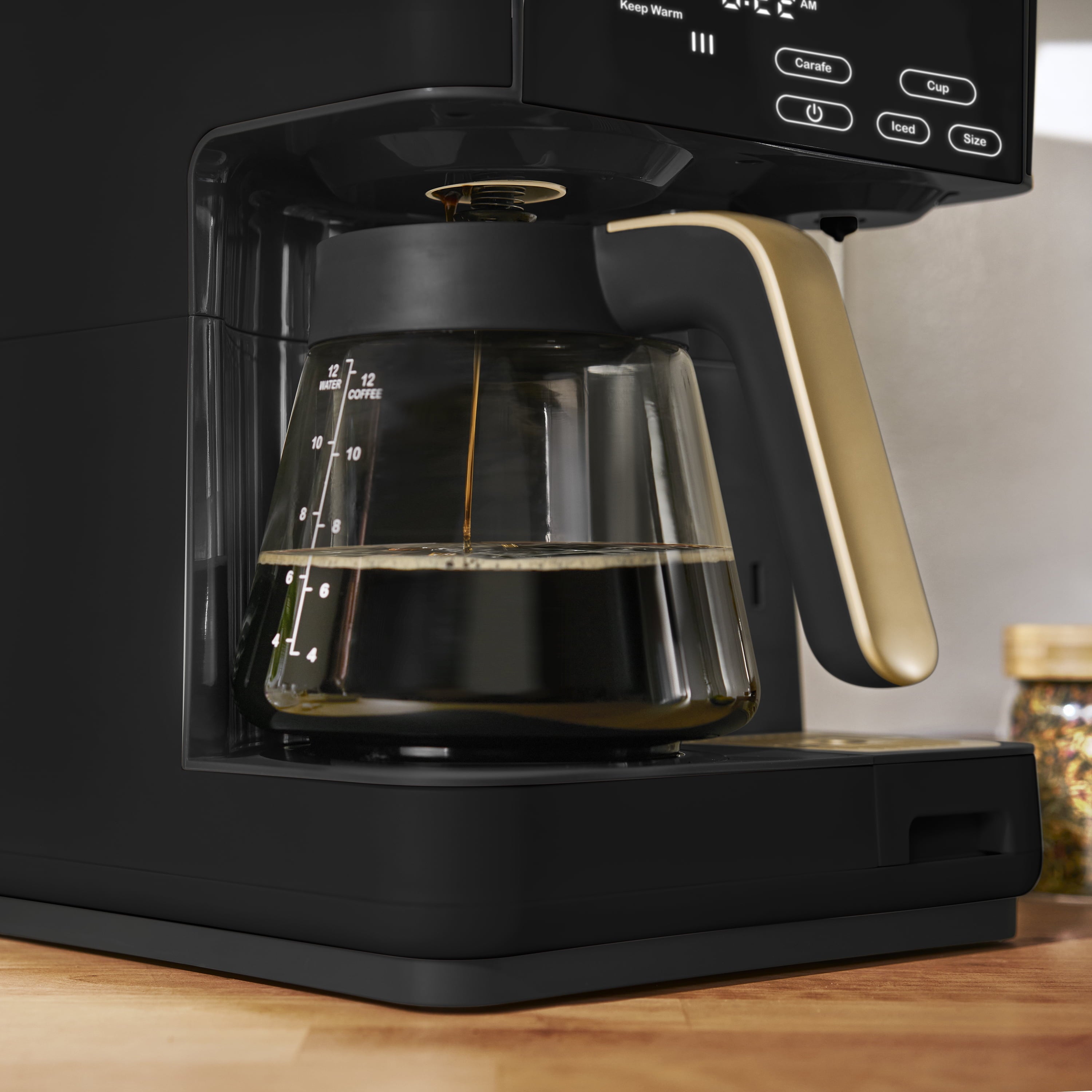 Beautiful Multi-Brew Coffee Maker, 12-Cup and Single-Serve Coffee Machine, Black Sesame by Drew Barrymore