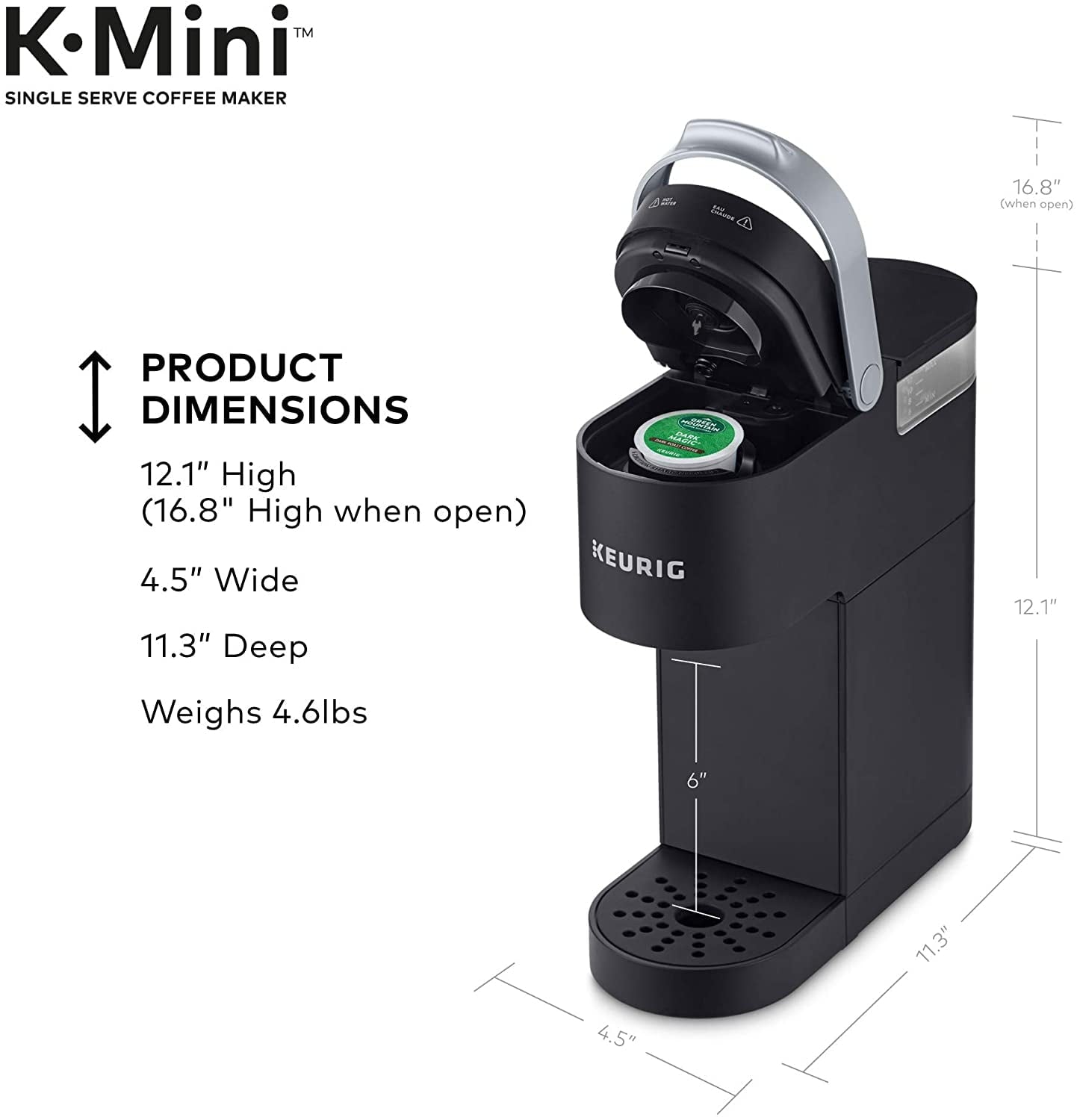 Keurig K-Mini Single Serve Coffee Maker, Oasis